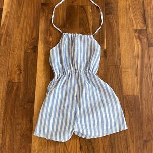 never worn Blue and white striped jumper/jumper shorts